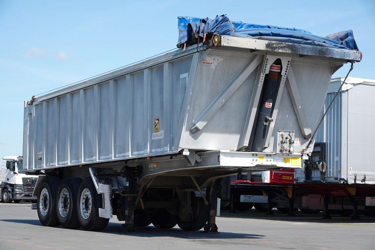 Benalu WYWROTKA / 28 m3 / ALUMINIOWA / OŚ PODNOSZONA / - Semi-remorque benne: photos 1 Benalu WYWROTKA / 28 m3 / ALUMINIOWA / OŚ PODNOSZONA / - Semi-remorque benne: photos 1