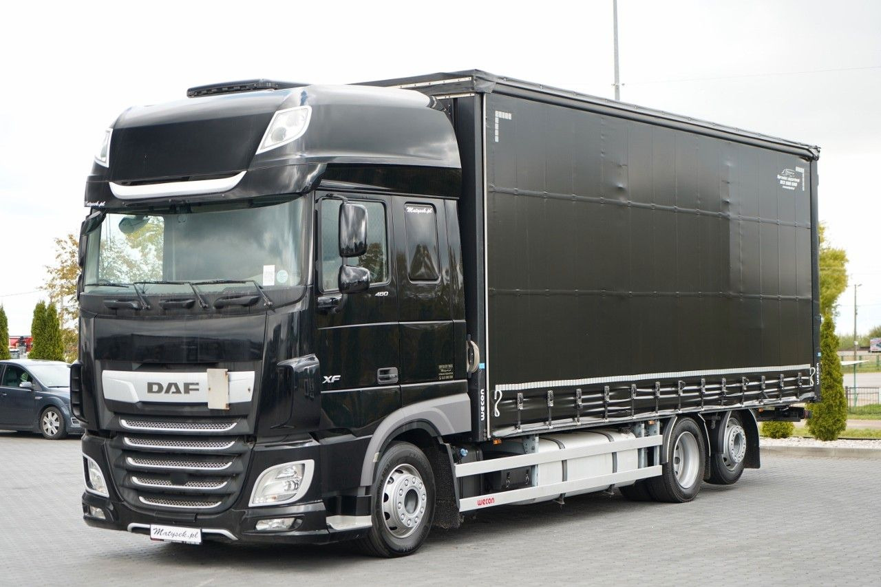 DAF XF 480 / SOLÓWKA / 6X2 / MEGA / OŚ PODNOSZONA / - Camion à rideaux coulissants: photos 3 DAF XF 480 / SOLÓWKA / 6X2 / MEGA / OŚ PODNOSZONA / - Camion à rideaux coulissants: photos 3