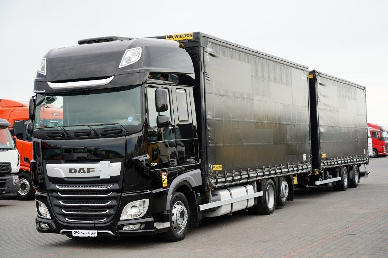 DAF XF 480 / ZESTAW TANDEM / 120 M3 / PRZEJAZDOWY / - Camion à rideaux coulissants: photos 2 DAF XF 480 / ZESTAW TANDEM / 120 M3 / PRZEJAZDOWY / - Camion à rideaux coulissants: photos 2