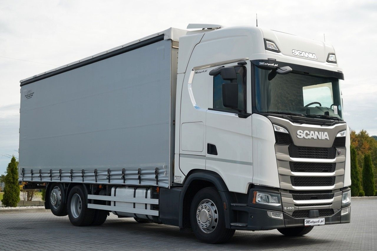 Scania S 450 / SOLÓWKA / 6X2 / OŚ PODNOSZONA / 2019 / - Camion à rideaux coulissants: photos 1 Scania S 450 / SOLÓWKA / 6X2 / OŚ PODNOSZONA / 2019 / - Camion à rideaux coulissants: photos 1