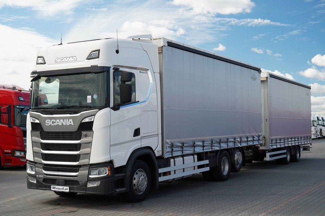 Scania S 450 / ZESTAW TANDEM / 120 M3 / I-PARK COOL Scania S 450 / ZESTAW TANDEM / 120 M3 / PO KONTRAKCIE S - Camion à rideaux coulissants: photos 4 Scania S 450 / ZESTAW TANDEM / 120 M3 / I-PARK COOL Scania S 450 / ZESTAW TANDEM / 120 M3 / PO KONTRAKCIE S - Camion à rideaux coulissants: photos 4