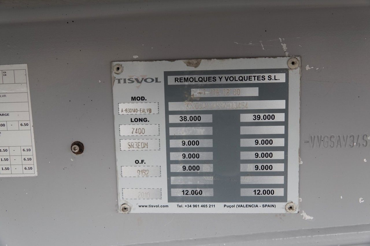 Semi-remorque benne neuf Stas TISVOL WYWROTKA / 24m3 / ALUMINIOWA / WAGA: 4900: photos 18