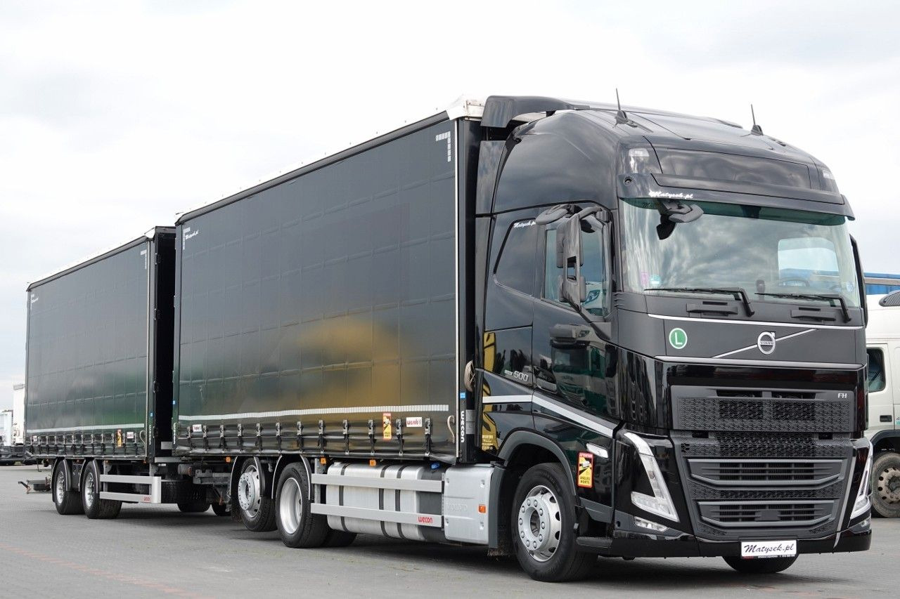 Volvo FH 500 / I-SAVE / XL / ZESTAW TANDEM PRZEJAZDOWY - Camion à rideaux coulissants: photos 5 Volvo FH 500 / I-SAVE / XL / ZESTAW TANDEM PRZEJAZDOWY - Camion à rideaux coulissants: photos 5
