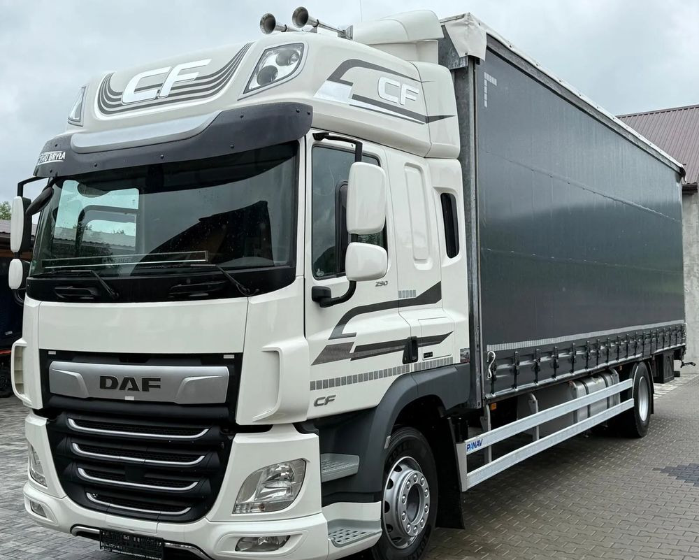DAF CF290/CF320/FIRANKA/WINDA/E6/JEDEN WŁAŚCICIEL/SPROWADZONY/22PALETY/2019/PODNOSZONY DACH/ JAK NOWY - Camion à rideaux coulissants: photos 1 DAF CF290/CF320/FIRANKA/WINDA/E6/JEDEN WŁAŚCICIEL/SPROWADZONY/22PALETY/2019/PODNOSZONY DACH/ JAK NOWY - Camion à rideaux coulissants: photos 1