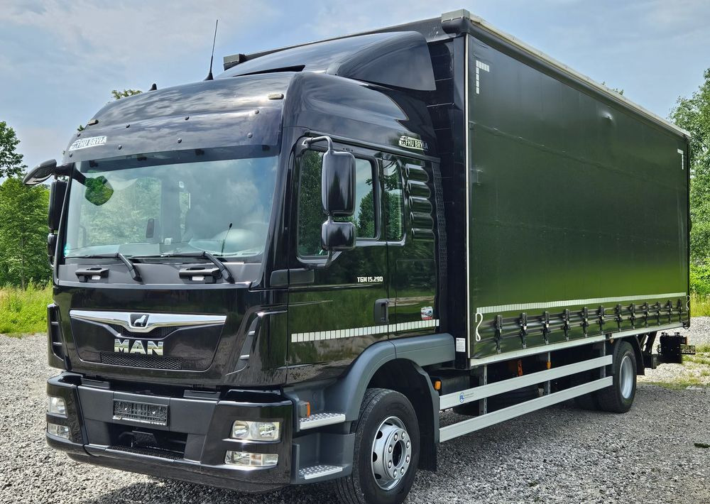 MAN TGM 15.290 / FIRANKA / 2019R / SPROWADZONY/ 7500 ŁADOWNOŚĆ / 18 PALET / E6 / JAK NOWY / WINDA / - Camion à rideaux coulissants: photos 1 MAN TGM 15.290 / FIRANKA / 2019R / SPROWADZONY/ 7500 ŁADOWNOŚĆ / 18 PALET / E6 / JAK NOWY / WINDA / - Camion à rideaux coulissants: photos 1
