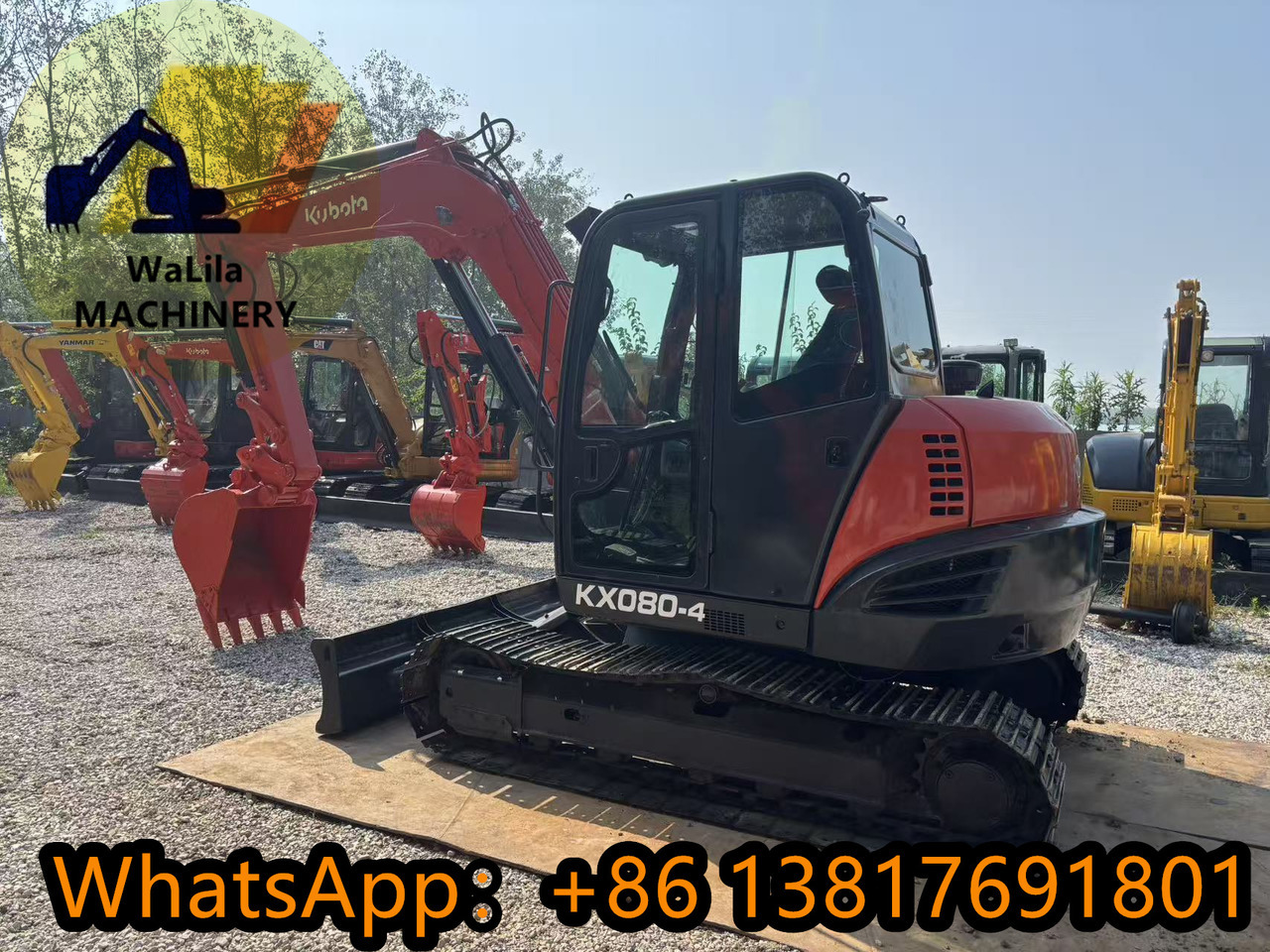 KUBOTA KX080 - Mini pelle: photos 1 KUBOTA KX080 - Mini pelle: photos 1