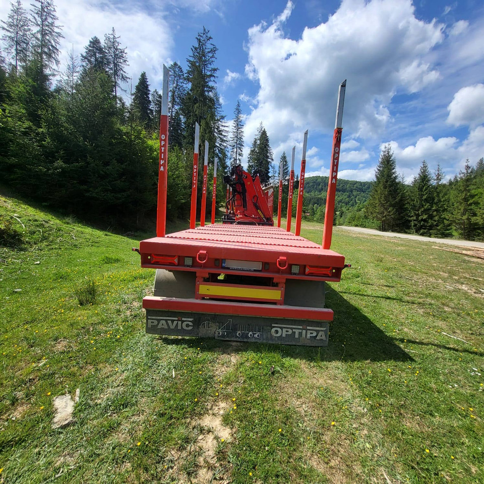 Camion grumier, Camion grue pour transport de bois VOLVO FMX 500: photos 16