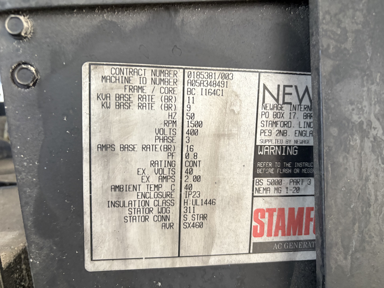 Groupe électrogène PERKINS 403C-11 11KVA Stamford: photos 9