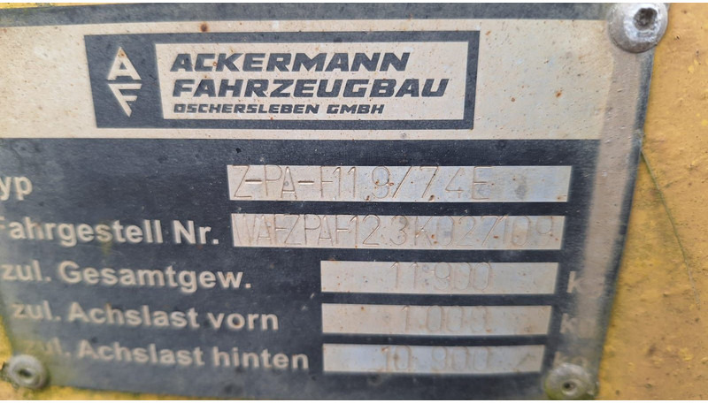 Ackermann 2 Achser Plane Spriegel - Remorque rideaux coulissants: photos 4 Ackermann 2 Achser Plane Spriegel - Remorque rideaux coulissants: photos 4