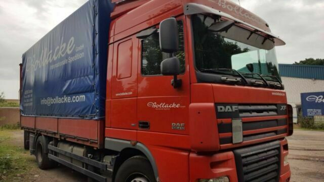 DAF 105-410 XF Plane Spriegel German Truck - Camion à rideaux coulissants: photos 1 DAF 105-410 XF Plane Spriegel German Truck - Camion à rideaux coulissants: photos 1