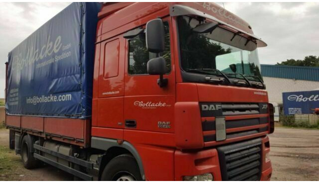 DAF 105-410 XF Plane Spriegel German Truck - Camion à rideaux coulissants: photos 2 DAF 105-410 XF Plane Spriegel German Truck - Camion à rideaux coulissants: photos 2