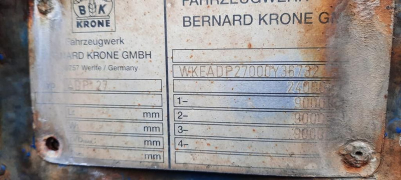 Krone ADP 27 3 Achser Anhänger - Remorque rideaux coulissants: photos 2 Krone ADP 27 3 Achser Anhänger - Remorque rideaux coulissants: photos 2