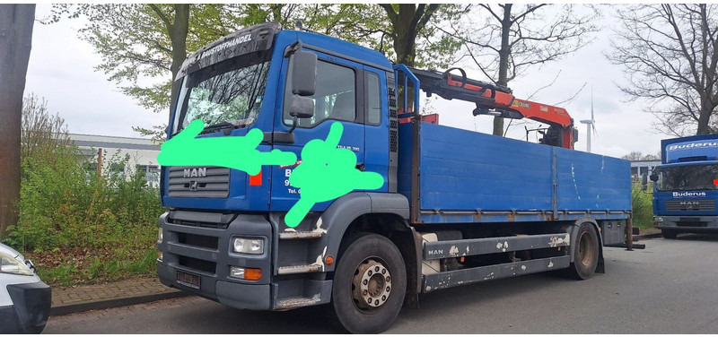 MAN 18.310 Pritsche mit Kran - Camion plateau, Camion grue: photos 1 MAN 18.310 Pritsche mit Kran - Camion plateau, Camion grue: photos 1