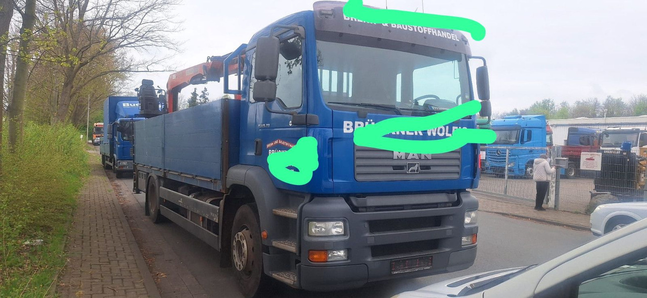MAN 18.310 Pritsche mit Kran - Camion plateau: photos 2 MAN 18.310 Pritsche mit Kran - Camion plateau: photos 2