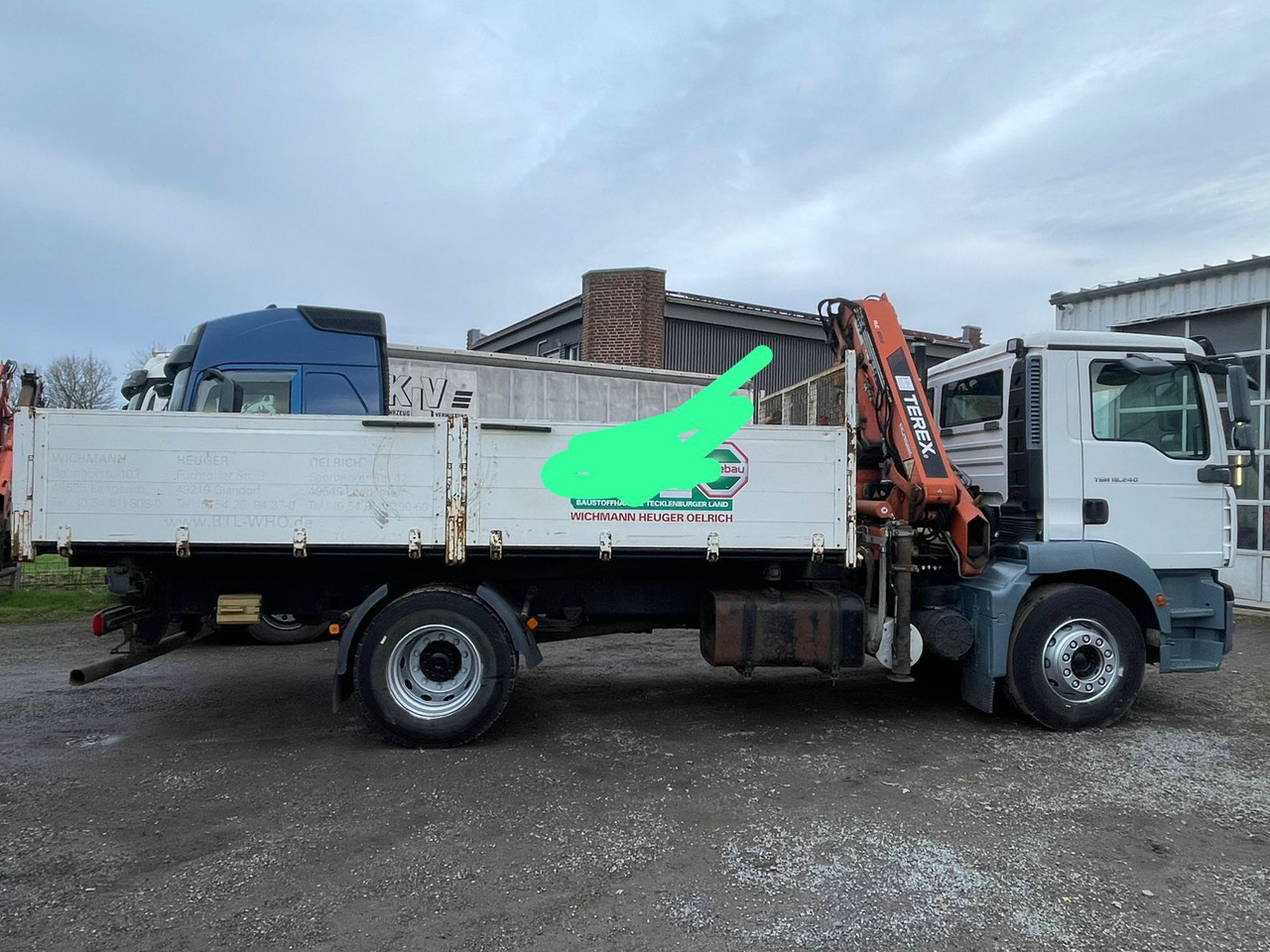 MAN TGM 18.240PS 4x2 3.S-Kipper mit Kran - Camion benne, Camion grue: photos 2 MAN TGM 18.240PS 4x2 3.S-Kipper mit Kran - Camion benne, Camion grue: photos 2
