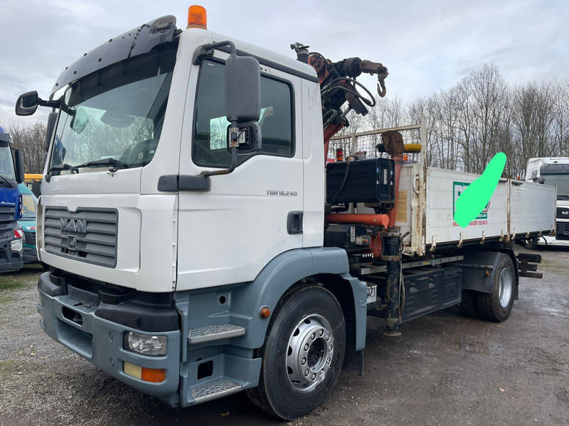 MAN TGM 18.240PS 4x2 3.S-Kipper mit Kran - Camion benne, Camion grue: photos 1 MAN TGM 18.240PS 4x2 3.S-Kipper mit Kran - Camion benne, Camion grue: photos 1