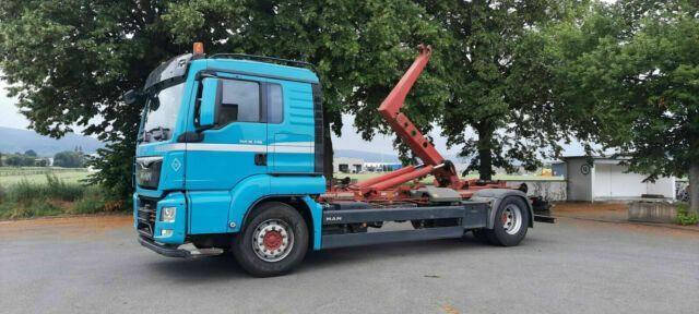 MAN TGS 18.440 Abroller mit Funk +Kran vor - Camion ampliroll, Camion grue: photos 5 MAN TGS 18.440 Abroller mit Funk +Kran vor - Camion ampliroll, Camion grue: photos 5