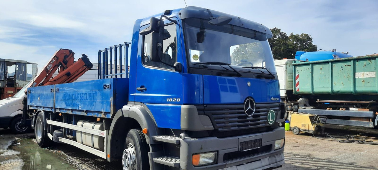 Camion plateau Mercedes-Benz 1828 Pritsche+Glastransport: photos 1