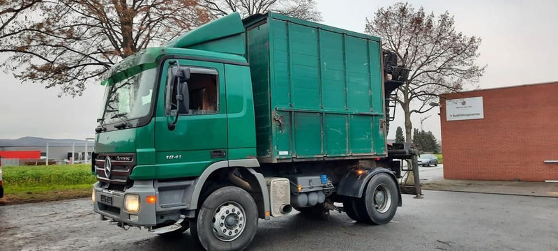 Mercedes-Benz 1841K 4x2 Actros Kipper mit Kran+Greifer - Camion benne, Camion grue: photos 1 Mercedes-Benz 1841K 4x2 Actros Kipper mit Kran+Greifer - Camion benne, Camion grue: photos 1