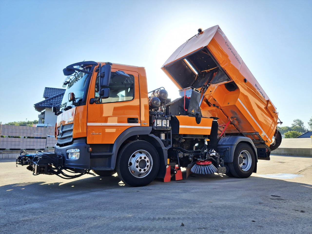 Balayeuse de voirie MERCEDES-BENZ Atego 1523 Zamiatarka Kehrmaschine BUCHER CityFant 6000 Euro 6 PM10 L/R Rura Do Liści: photos 19