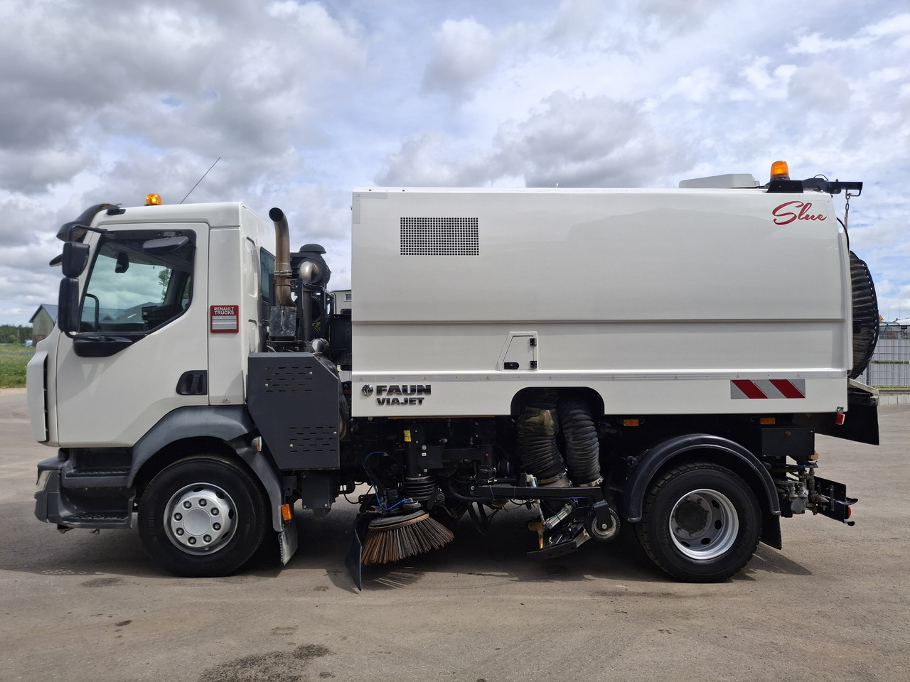 Balayeuse de voirie RENAULT D16 Zamiatarka Kehrmaschine FAUN Euro 6 PM10 Szczotki L/R Karcher Rura Do Liści 2 Motoren: photos 9