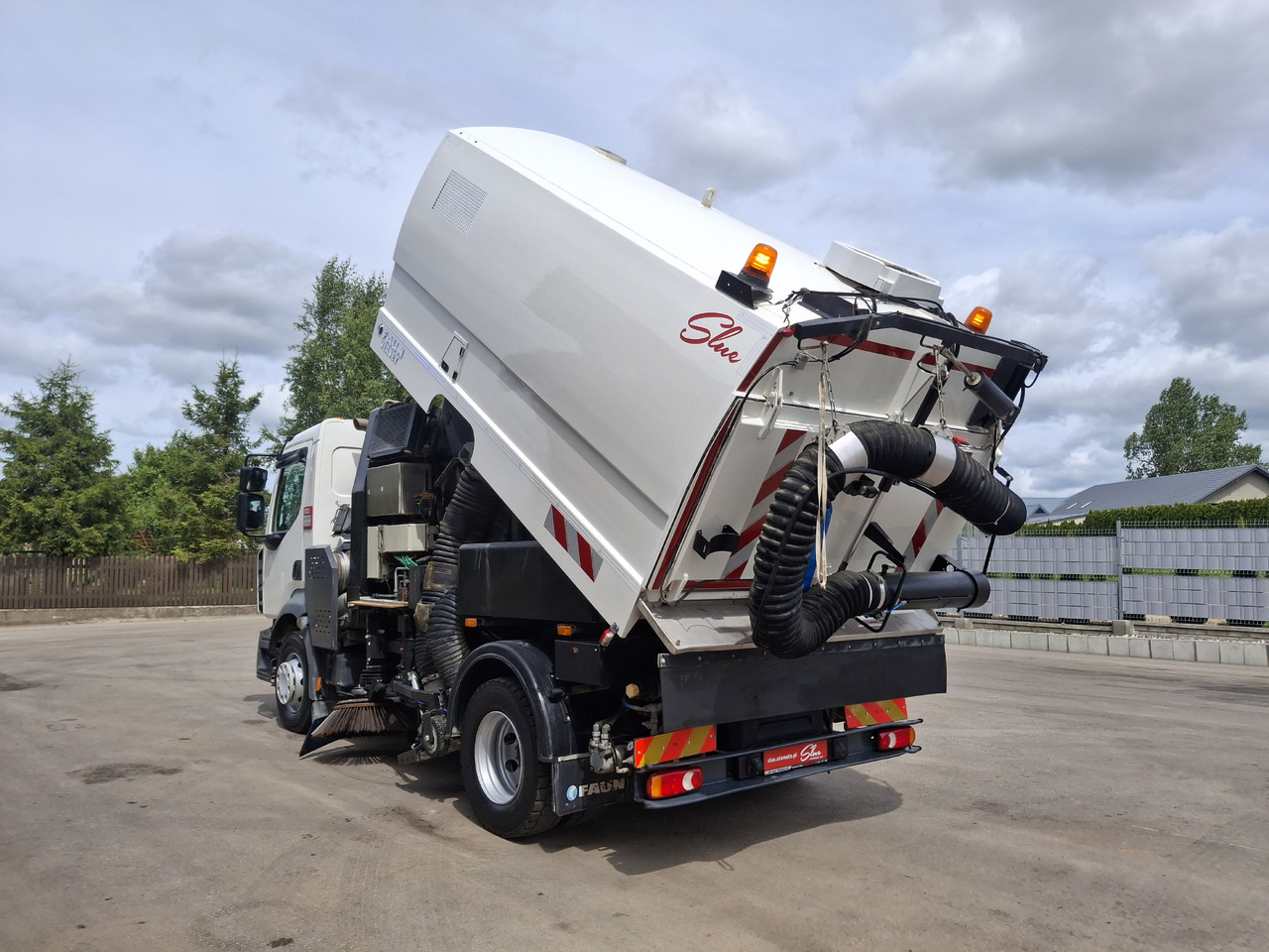 Balayeuse de voirie RENAULT D16 Zamiatarka Kehrmaschine FAUN Euro 6 PM10 Szczotki L/R Karcher Rura Do Liści 2 Motoren: photos 8