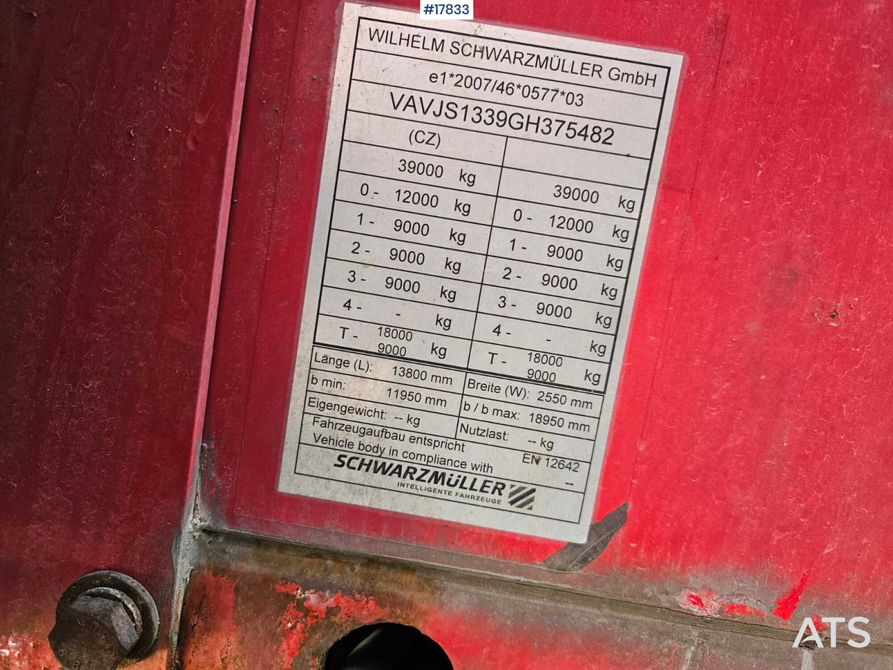 Semi-remorque surbaissé 2016 Schwarzmuller SPA3/E: photos 11