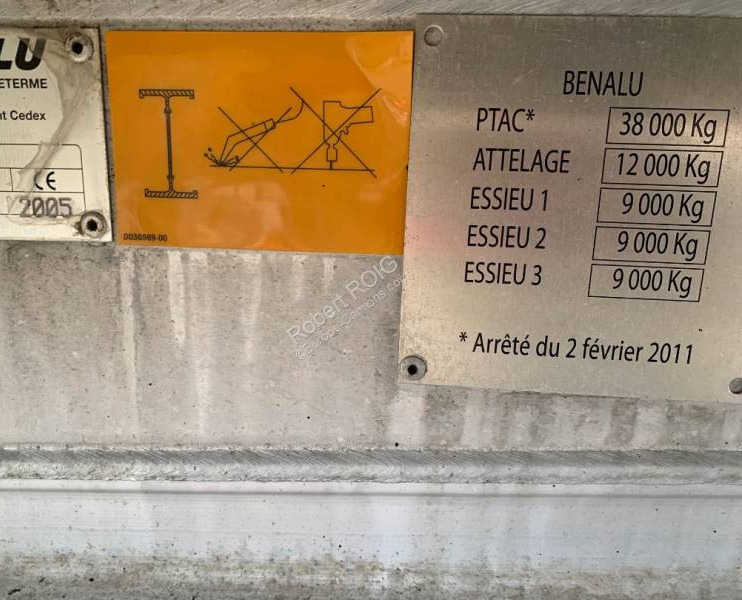 Benalu MultiRunner C34CSB01 - Semi-remorque benne: photos 5 Benalu MultiRunner C34CSB01 - Semi-remorque benne: photos 5