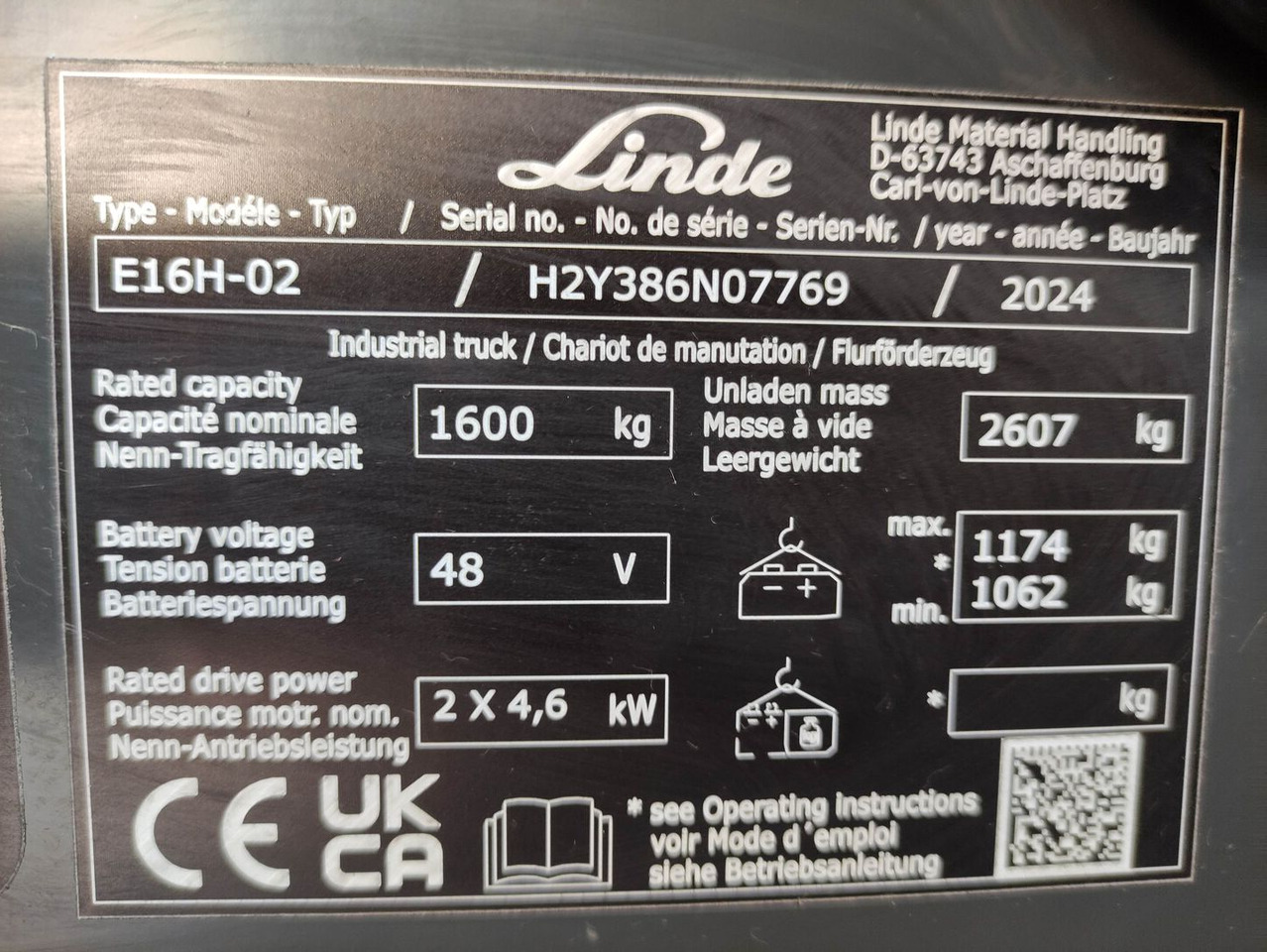Chariot élévateur électrique Linde E16H-02-386-EVO: photos 7