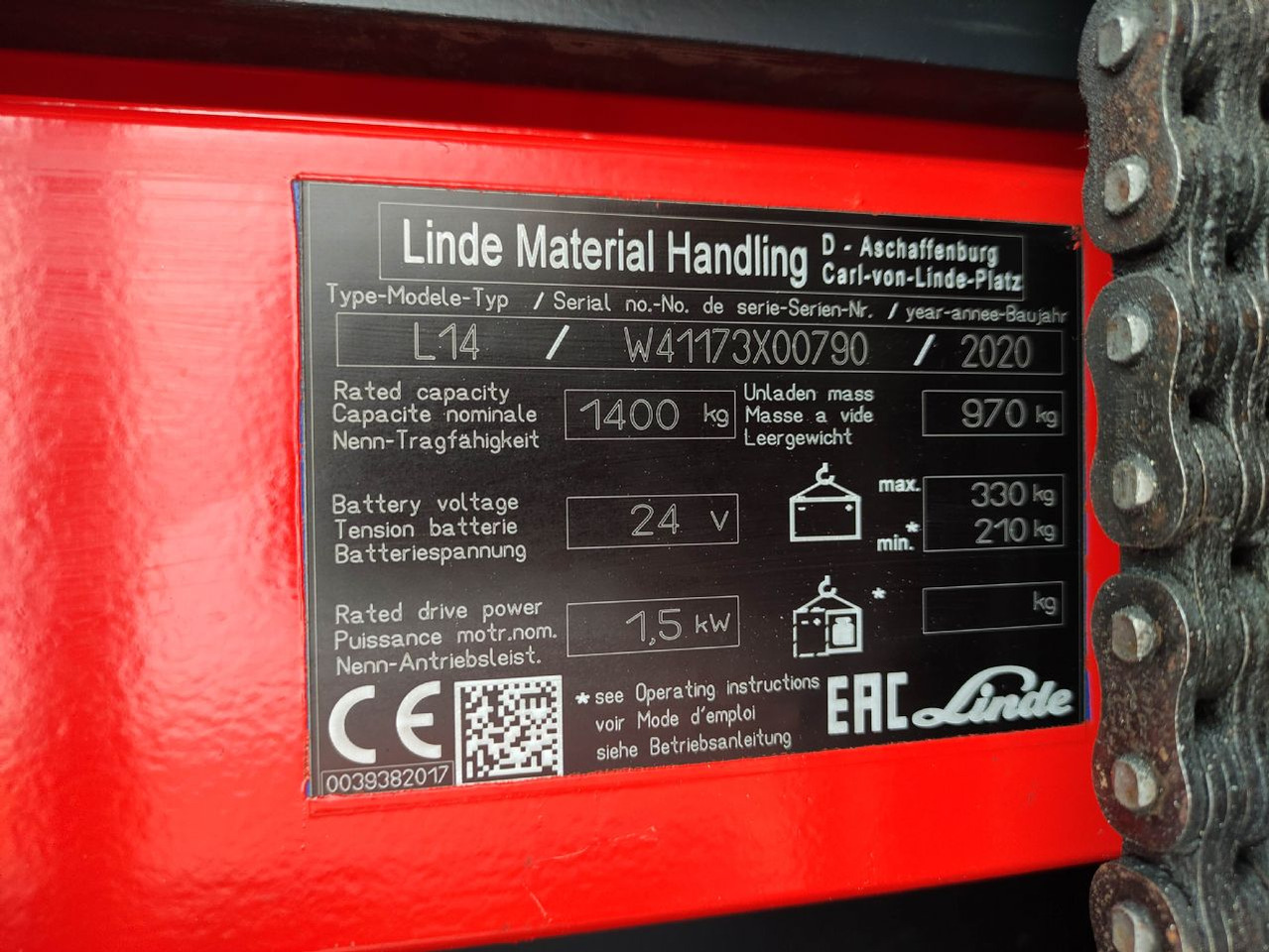 Linde L14i-1173 - Gerbeur: photos 5 Linde L14i-1173 - Gerbeur: photos 5