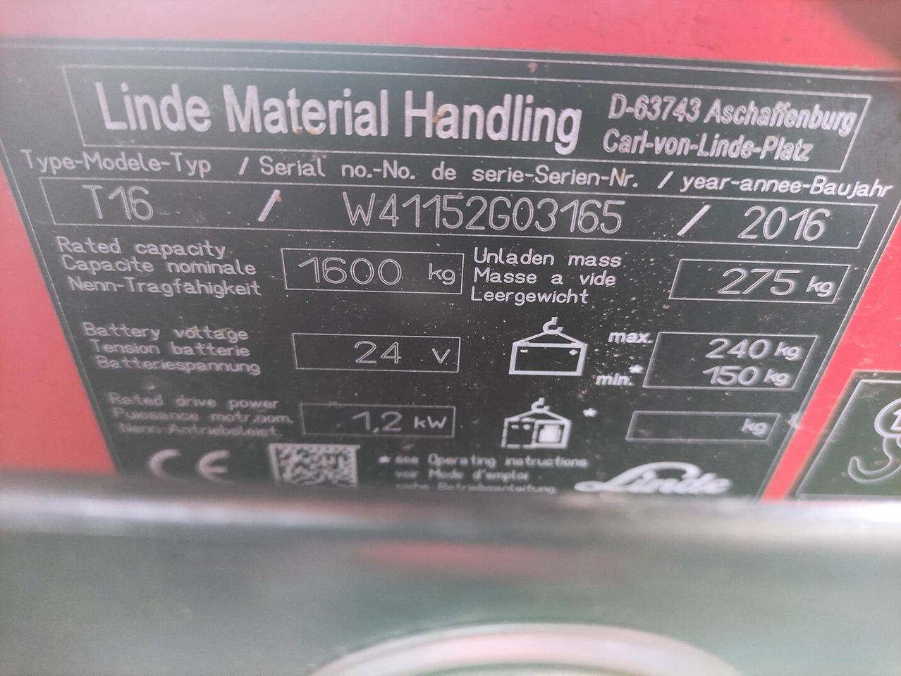 Linde T16-1152 - Transpalette: photos 5 Linde T16-1152 - Transpalette: photos 5