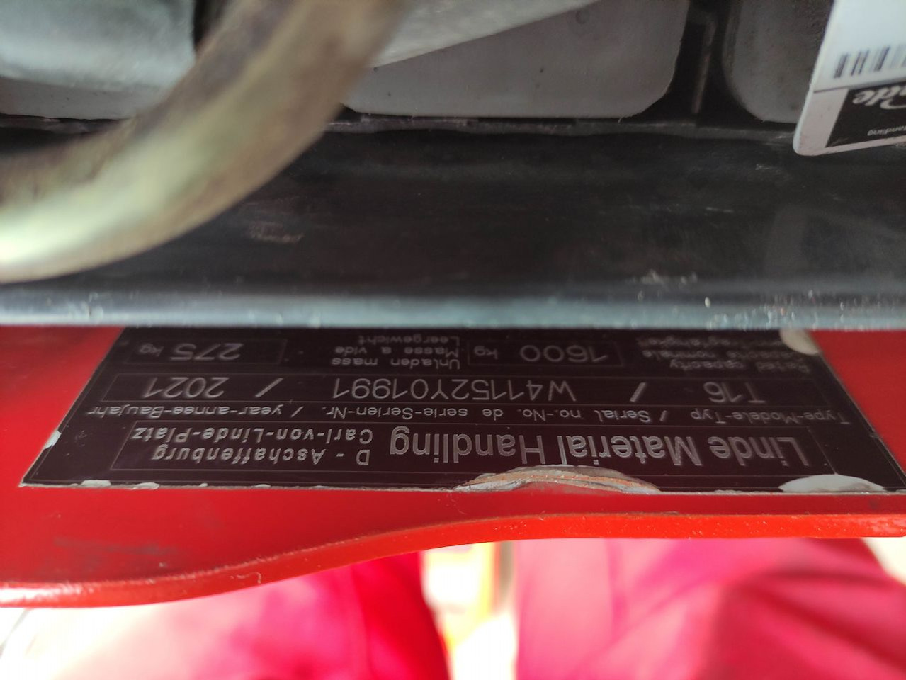 Linde T16-1152 (LACK NEU) - Transpalette: photos 5 Linde T16-1152 (LACK NEU) - Transpalette: photos 5