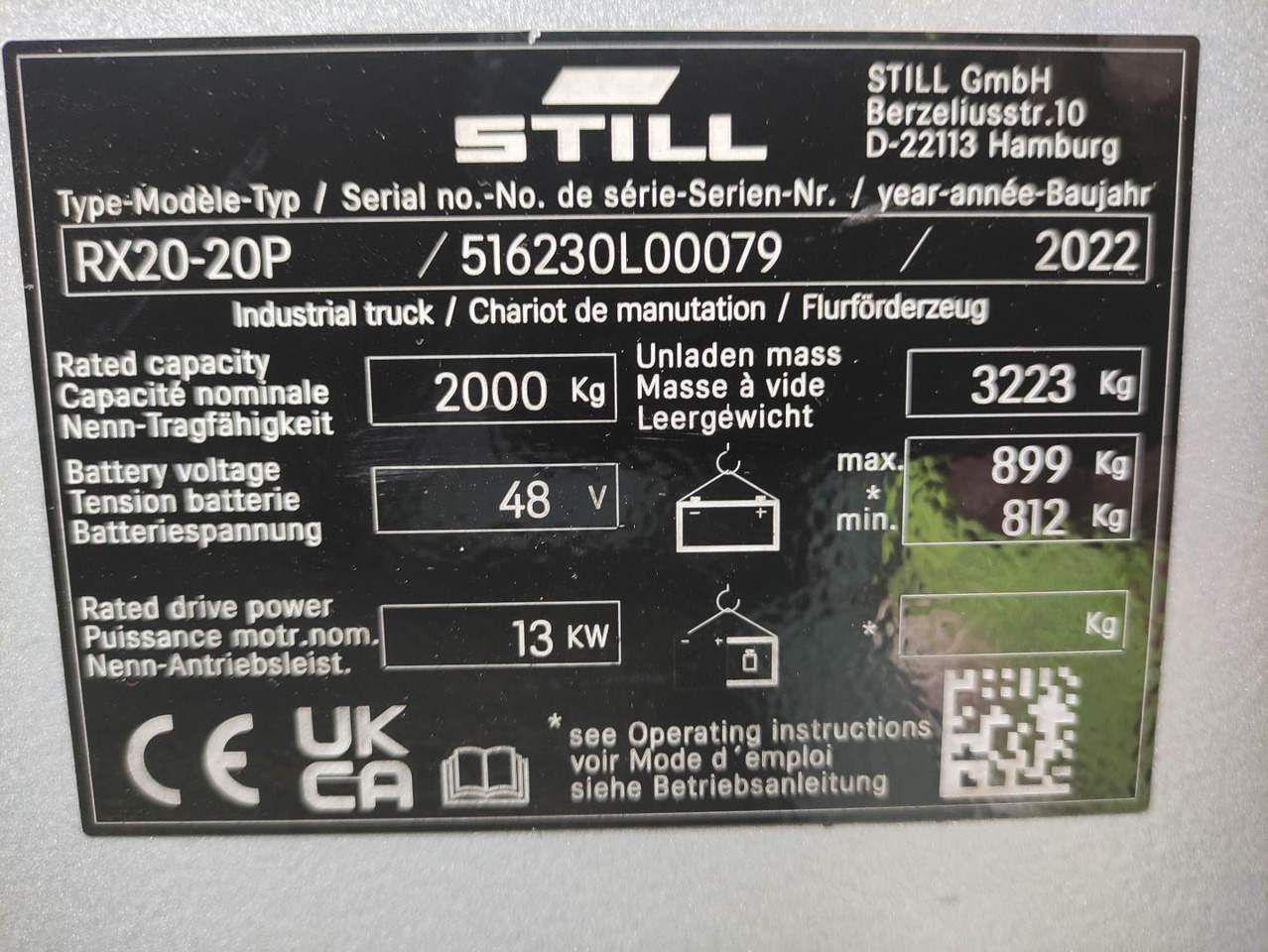 Chariot élévateur électrique Still RX20-20 P: photos 6 Chariot élévateur électrique Still RX20-20 P: photos 6