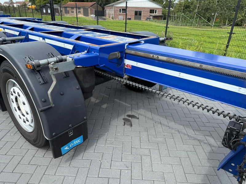 Semi-remorque porte-conteneur/ Caisse mobile D-Tec FLEXITRAILER GESCOPEERD, 20, 40 FT, MULTI UITSCHUIFBAAR, 1 LIFTAS.: photos 14
