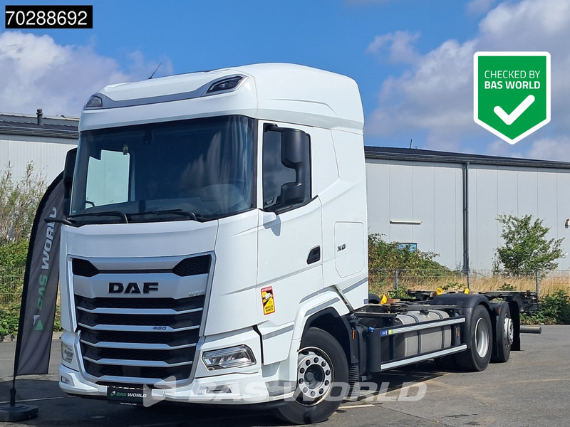 DAF XG 480 6X2 BDF 2xTanks Lift+lenkasche Automatic ACC LED Euro 6 - Camion porte-conteneur/ Caisse mobile: photos 1 DAF XG 480 6X2 BDF 2xTanks Lift+lenkasche Automatic ACC LED Euro 6 - Camion porte-conteneur/ Caisse mobile: photos 1