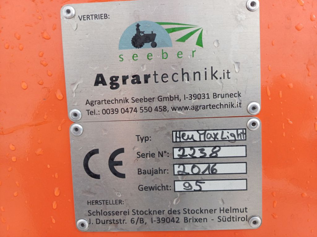 Agrartechnik Seeber Heumax Light 180 zu Rapid (21852) - Matériel de fenaison: photos 3 Agrartechnik Seeber Heumax Light 180 zu Rapid (21852) - Matériel de fenaison: photos 3