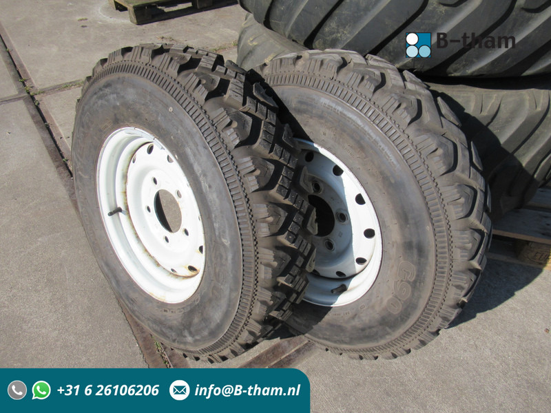 Land Rover Defender 7.50R16 2 x Velg ( staal ) + Band - Roue complète pour Voiture: photos 1 Land Rover Defender 7.50R16 2 x Velg ( staal ) + Band - Roue complète pour Voiture: photos 1