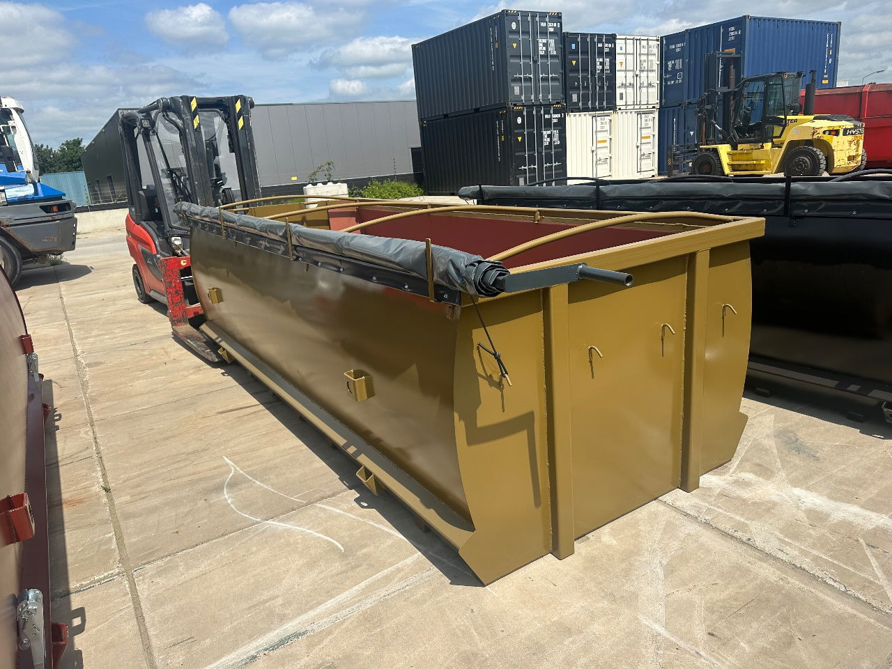 Carrosserie interchangeable/ Conteneur neuf Sidalco Paarden mest verzamel container 7m3: photos 8