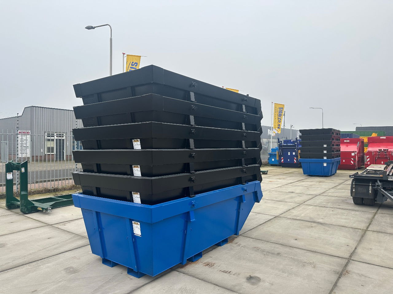 Sidalco 6m3 met heftruck lepel kokers - Benne à chaînes: photos 5 Sidalco 6m3 met heftruck lepel kokers - Benne à chaînes: photos 5