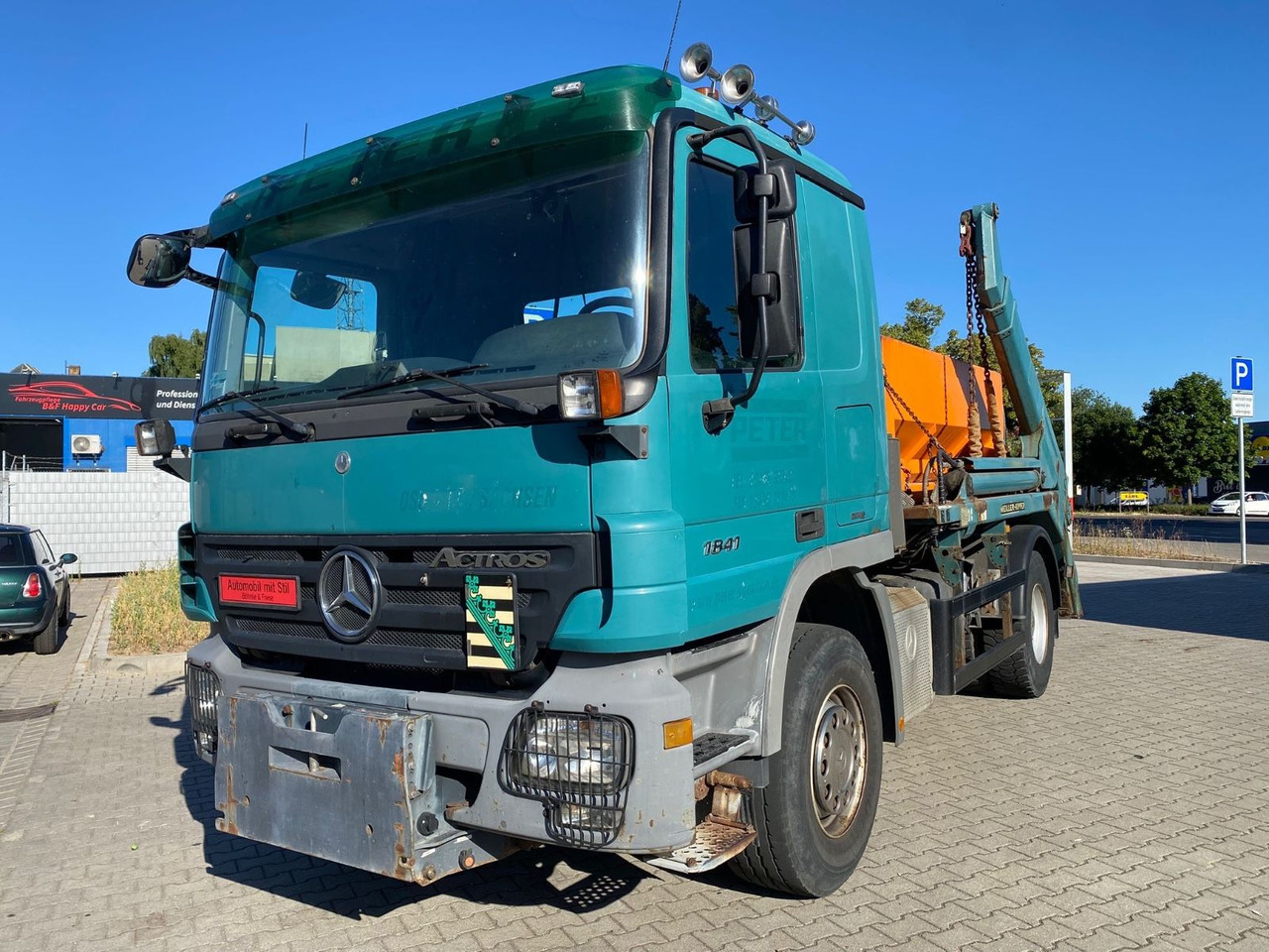 Mercedes-Benz Actros 2/3 6-Zyl. 1841 MEILER ABSATZKIPP. WINTER - Camion benne: photos 1 Mercedes-Benz Actros 2/3 6-Zyl. 1841 MEILER ABSATZKIPP. WINTER - Camion benne: photos 1