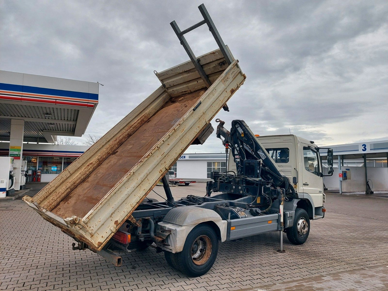 Mercedes-Benz Atego 2 4-Zyl. 4x2 918 4x2 MEILLER HIAB066 Kran - Camion benne, Camion grue: photos 3 Mercedes-Benz Atego 2 4-Zyl. 4x2 918 4x2 MEILLER HIAB066 Kran - Camion benne, Camion grue: photos 3