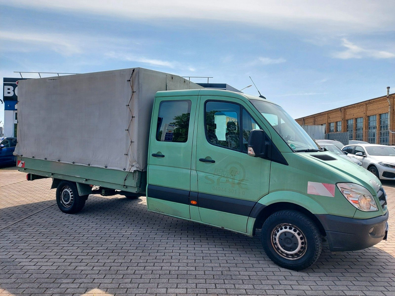 Utilitaire plateau baché, Utilitaire double cabine Mercedes-Benz Sprinter II Pritsche/DoKa 313 CDI KLIMA 7 SITZE: photos 8