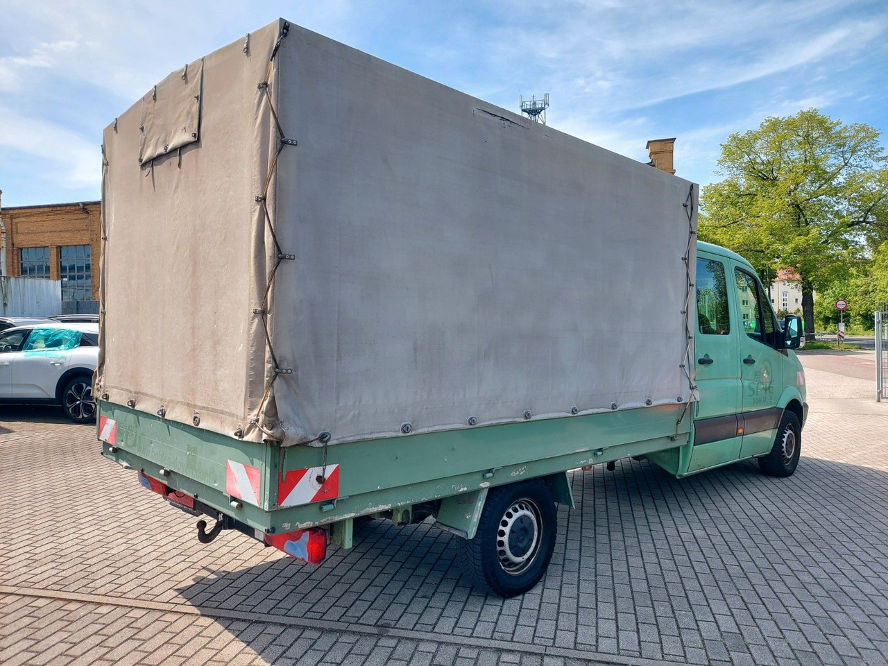 Utilitaire plateau baché, Utilitaire double cabine Mercedes-Benz Sprinter II Pritsche/DoKa 313 CDI KLIMA 7 SITZE: photos 6