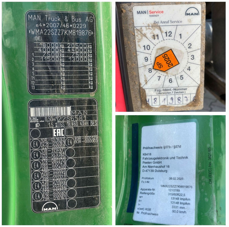 Tracteur routier MAN TGS 18.460 Allrad Hydrodrive 4x4 Kipphydraulik: photos 25