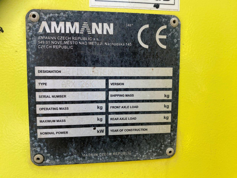 Ammann ARX26K NVT - Compacteur: photos 5 Ammann ARX26K NVT - Compacteur: photos 5
