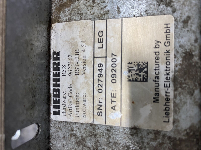 Liebherr BST-EHR - Bloc de gestion: photos 2 Liebherr BST-EHR - Bloc de gestion: photos 2