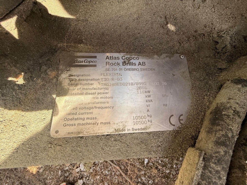 Atlas Copco FLEXIROC T30 R-03 - Foreuse: photos 2 Atlas Copco FLEXIROC T30 R-03 - Foreuse: photos 2