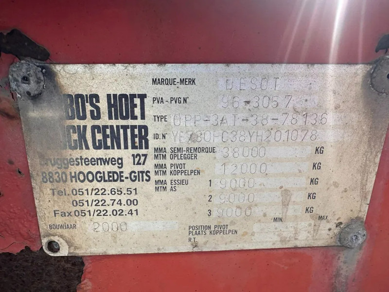 Semi-remorque porte-conteneur/ Caisse mobile DESOT 3 x containerchassis 20-30ft: photos 6