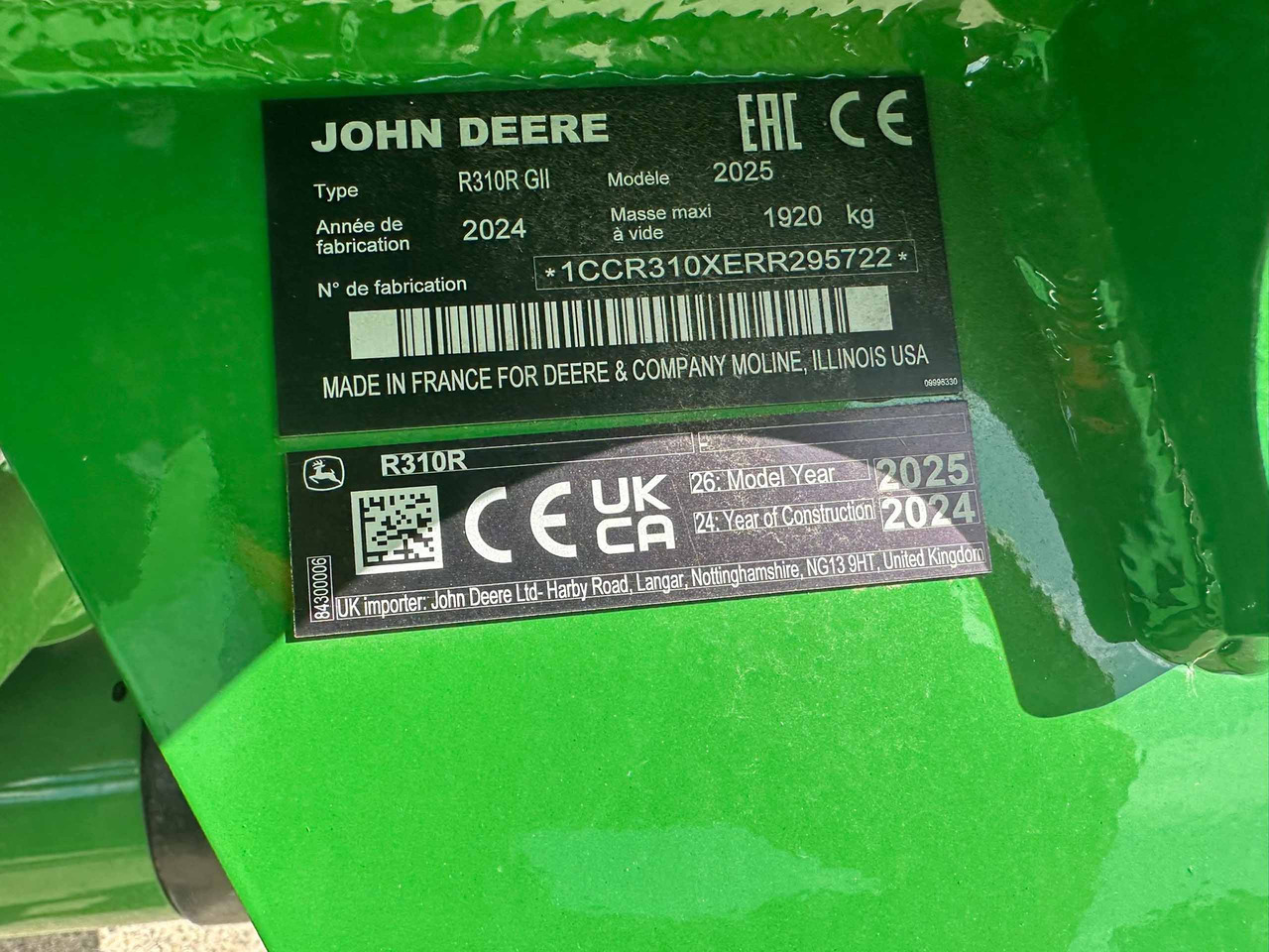 John Deere R310R Mower Conditioner - Matériel de fenaison: photos 5 John Deere R310R Mower Conditioner - Matériel de fenaison: photos 5