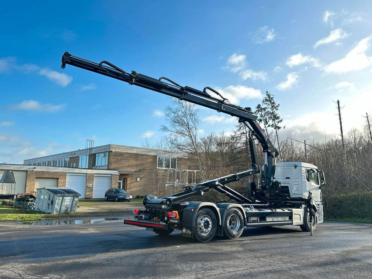 MAN TGS 26.470 6x2 Abrollkipper + Kran Hiab 138-3 - Camion ampliroll, Camion grue: photos 5 MAN TGS 26.470 6x2 Abrollkipper + Kran Hiab 138-3 - Camion ampliroll, Camion grue: photos 5